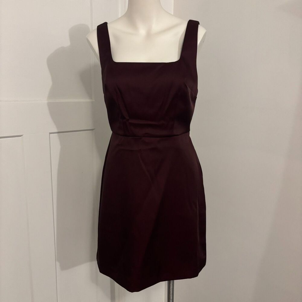 NEW A New Day size Small Oxblood Burgundy Maroon Mini Dress Formal Square Neck